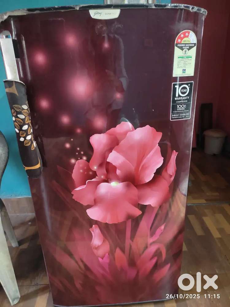 Godrej Single Door 191 litres 3 yrs old