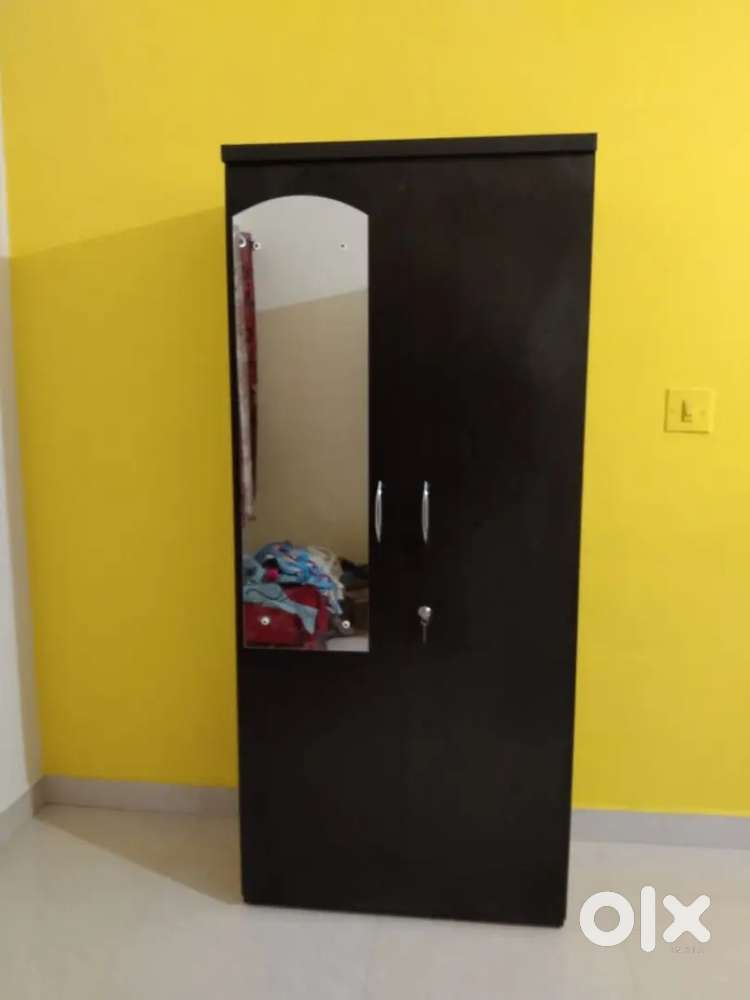 brand new two door wardrobe with mirror - free delivery
