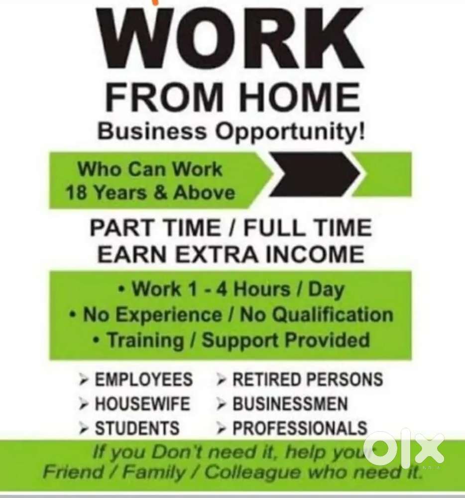Online work from home opportunity