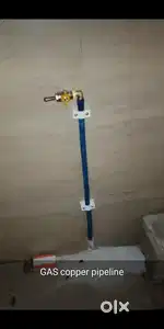 Gas Stove repair and Copper pipeline fitting