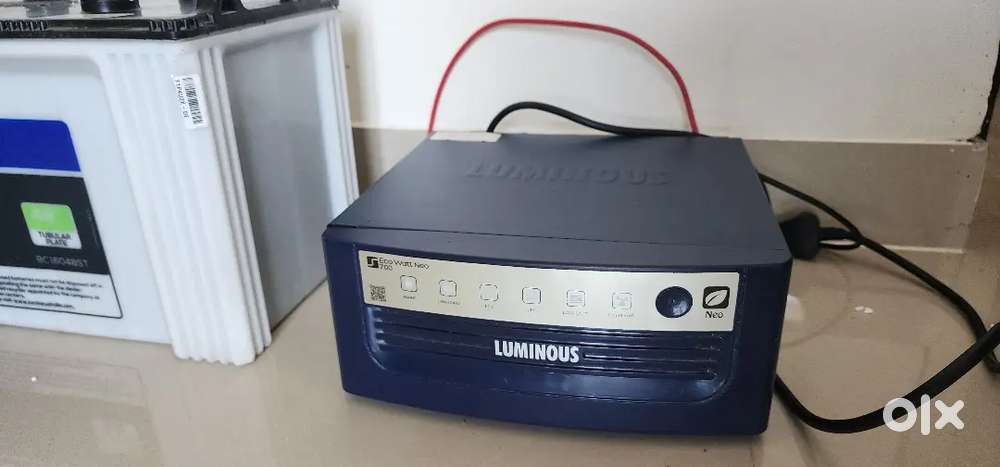 Luminous Tubular Inverter with Battery and Trolly—under warranty
