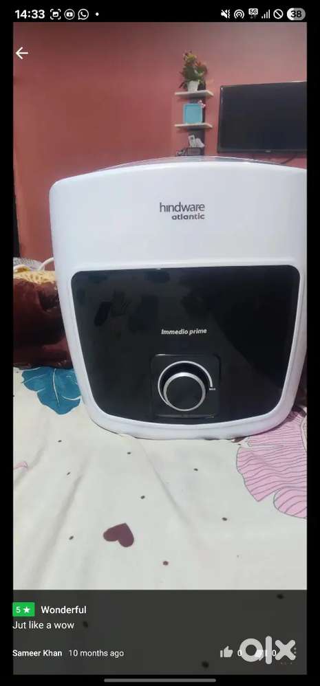 Newly geyser hindware 25 litre 5 star rating