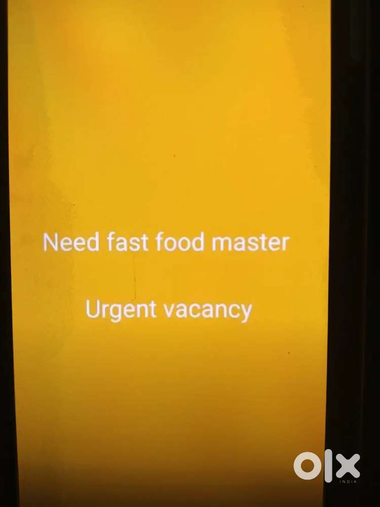 Need fast food master