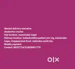 Wanted delivery person for shadowfax maraimalai nagar