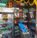 Fridge and cupboard