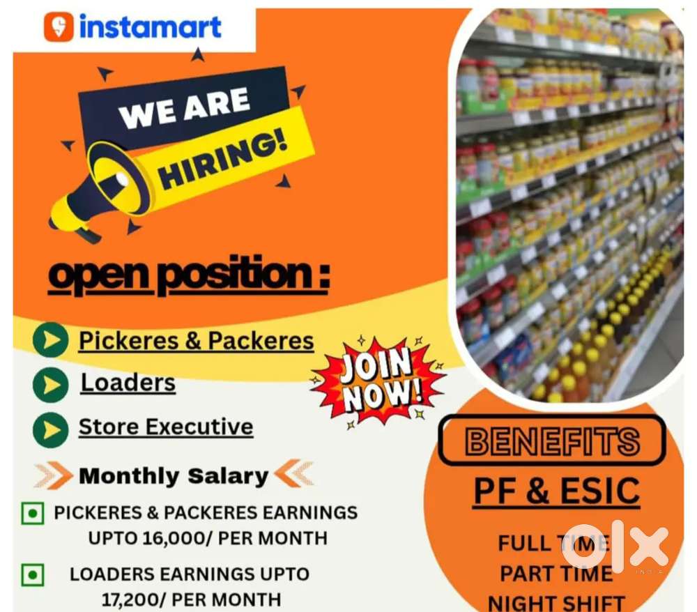 Picker & packer, store Executive, Loader