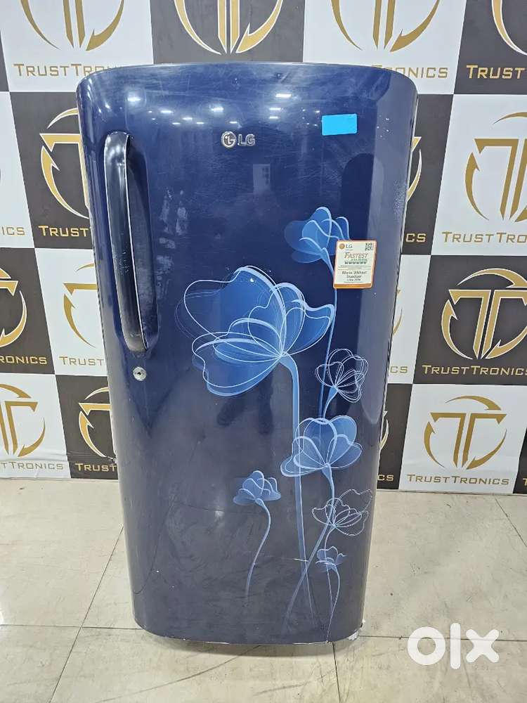 190ltr dark blue LG refurbished single door fridge