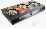 3 burner gas chulha