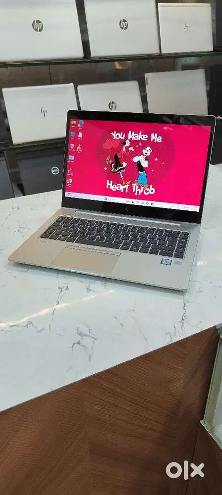 HP Elitebook 840 G5 i5 8th Gen Touch silver color laptop