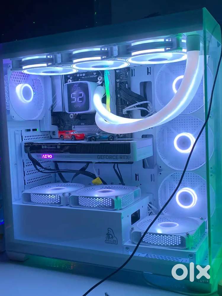 All white gaming pc