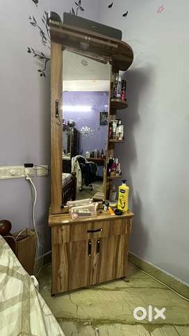 Dressing table with stool