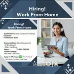 Work from home only serious person part time full time