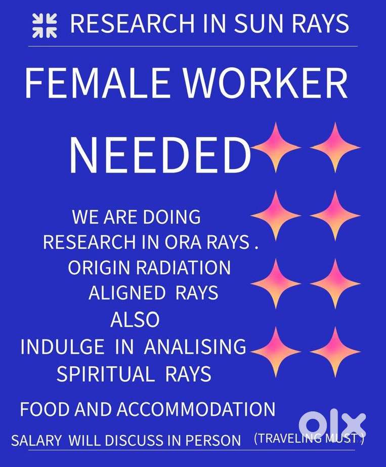 Cosmic research  (Female only)