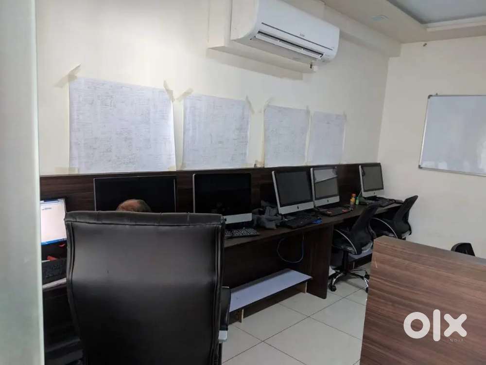 Fully furnished Office for 10, + Personal Cabin, AC