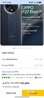 OPPO F27 PRO PLUS 8/128