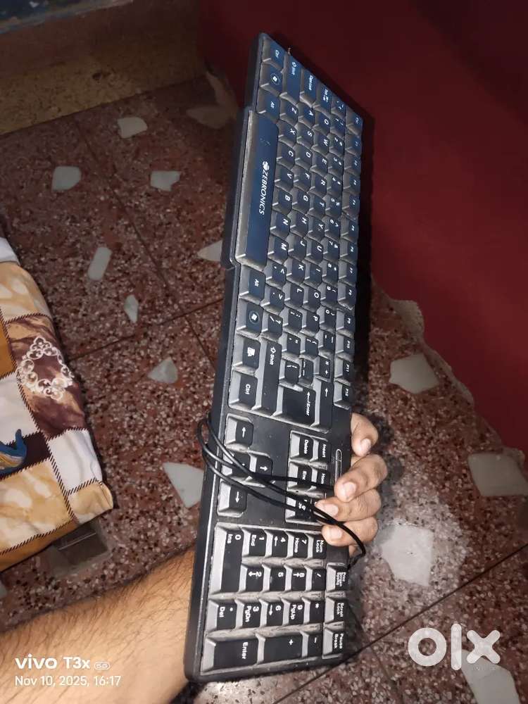 Zebronics Keyboard & intel bluetooth mouse for sell (newly condition)