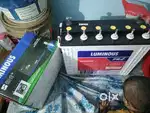 Luminous inverter 1100 plus battery 220 MH 48 month warranty inverter