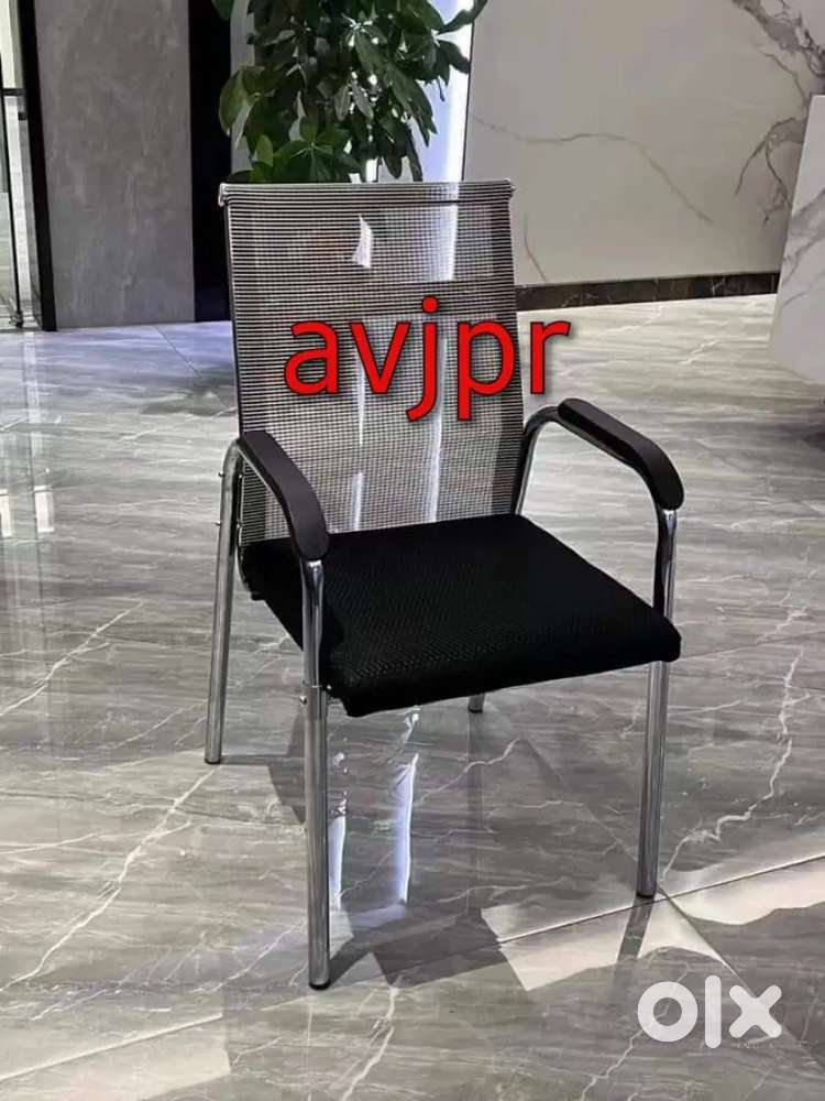 New Stylish Office Mesh Chair with Chrome Legs  Comfortable & Durable