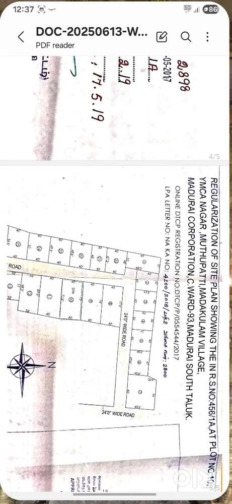 DTCP APPROVED PLOT Madurai Alagappan Nagar YMCA Nagar