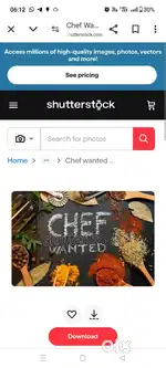 South Indian and fast food cook ki requirement hai