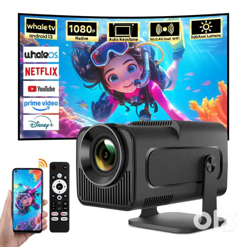 4K Decoding Android Wifi6 BT 5.1 Short Throw Dolby Dual Wi-Fi