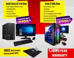 New Full Set Computer 3 year warranty Starting price 9900