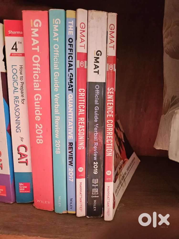 Old CAT, GMAT, Jee and other books available