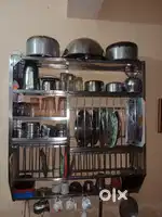 Kitchan wall Steel rack