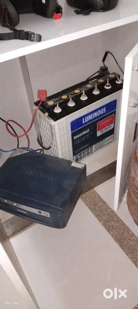 Excellent working condition LUMINOUS INVERTOR AND BATTERY FOR SELL
