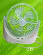 Powerful Rechargeable Table Fan with LED Light, Table Fan