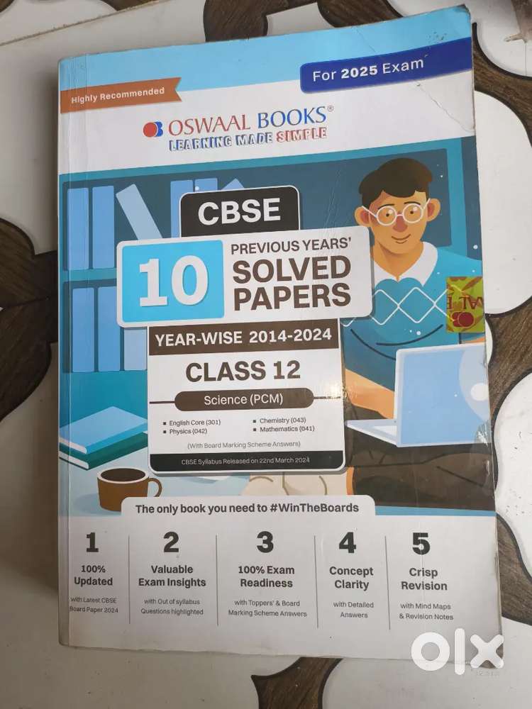Class 12th PCM 2024 PYQ OSWAAL BOOK