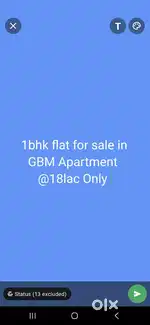 1BHK Flat For Sale