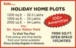 Holiday Home plots-Ajwa water park