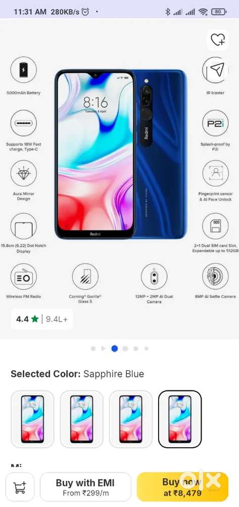 Redmi 8 mobile