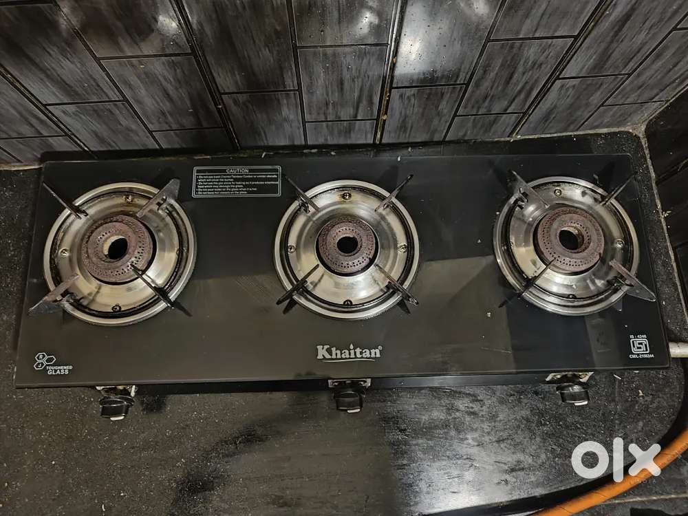 Khaitan 3 Burner Gas Stove