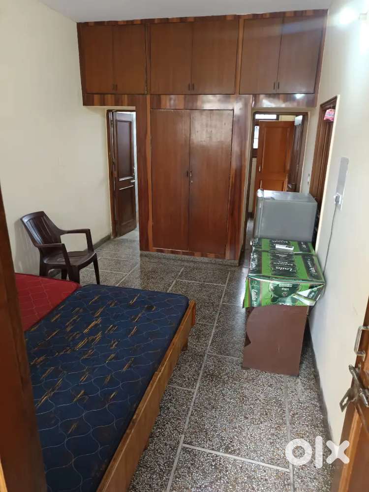 semi furnished, one big room kitchen and bathroom