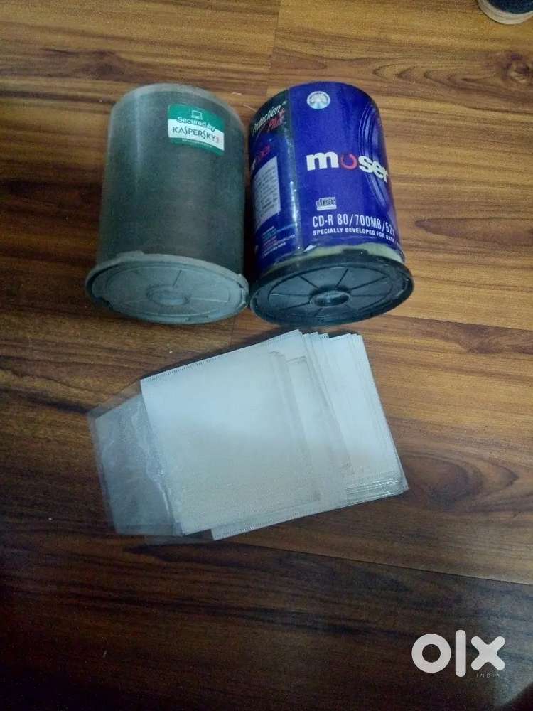 Blank DVD and CD with some cover