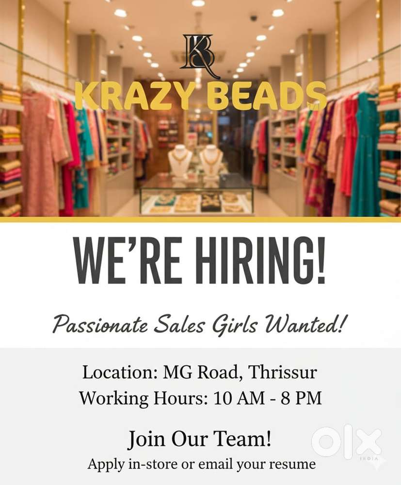 experienced lasies staff for textile shop