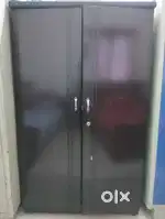 Two brown wooden almirah