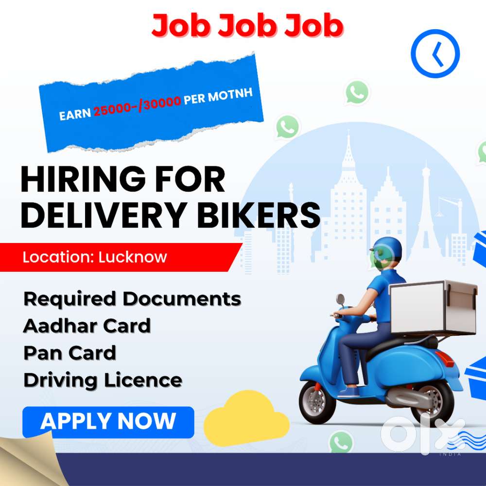 Hiring for Delivery Boy Jobs in Mohali