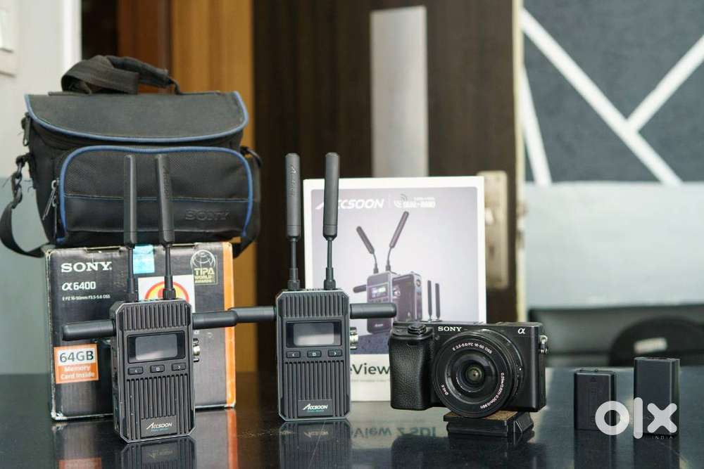 Live Setup combo pack Sony 6400 4K Camera and Accsoon Wireless 1500 ft