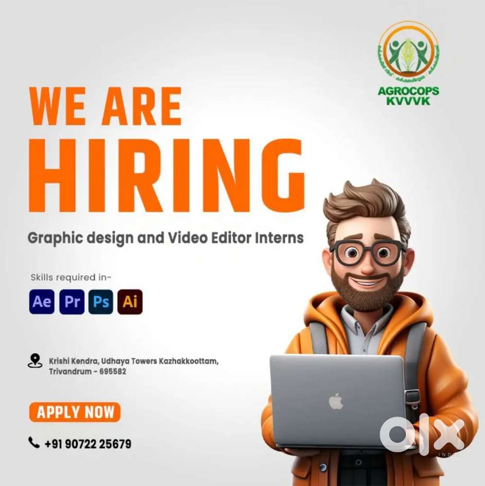 Graphic designer and video editor Interns