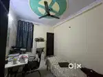 A semi furnished flat at laxminagar in budget