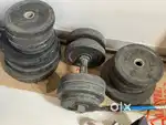Gym weights, rod and dumbells rod