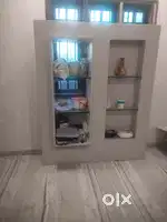 4'-6 X 5'-6 Pu Finish TV unit cum partition, MDF + ply Making