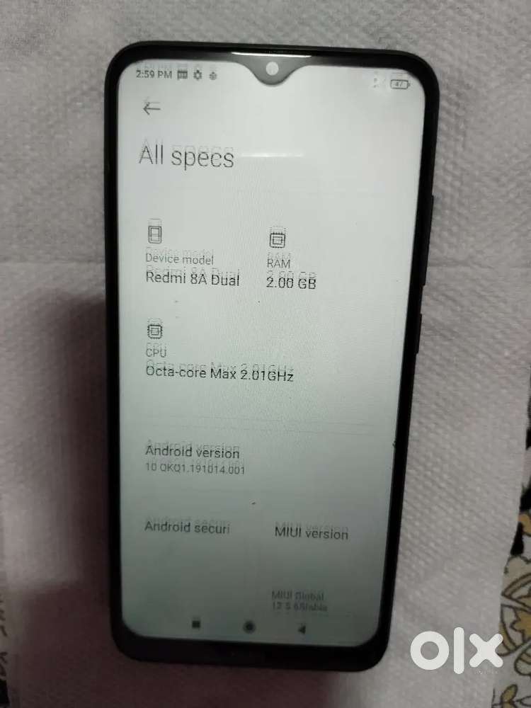 Redmi 8a dual 2gb ram and 32gb rom(Display issue)