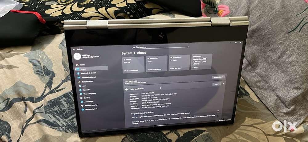 Hp envy x360 i7 10th gen