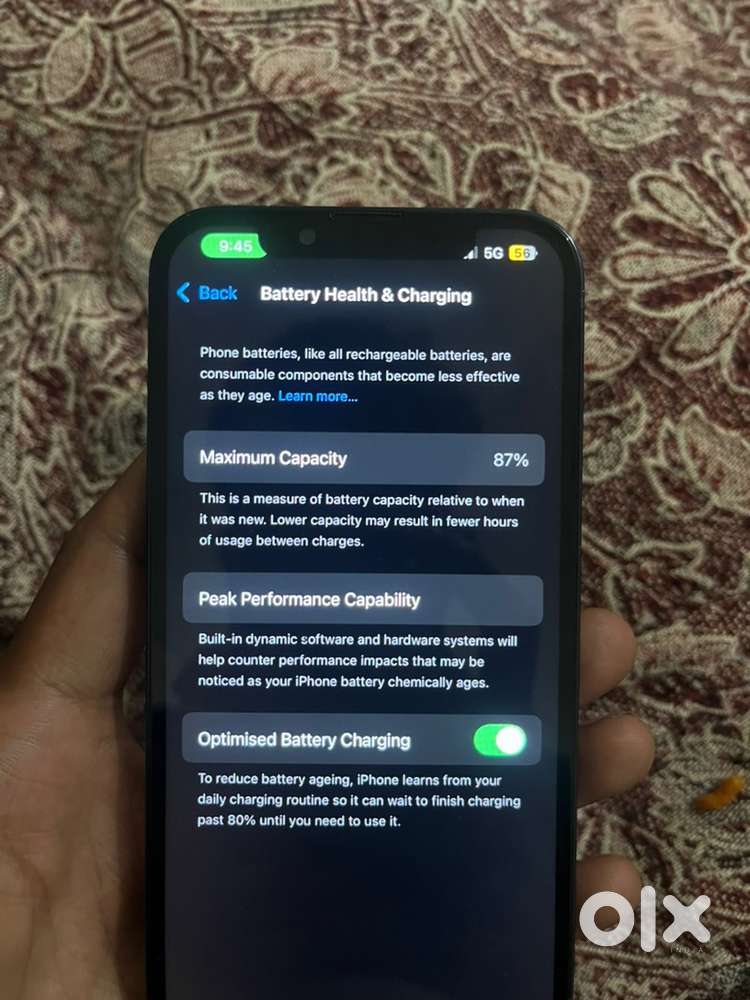 I phone 13 black mid night 128 gb