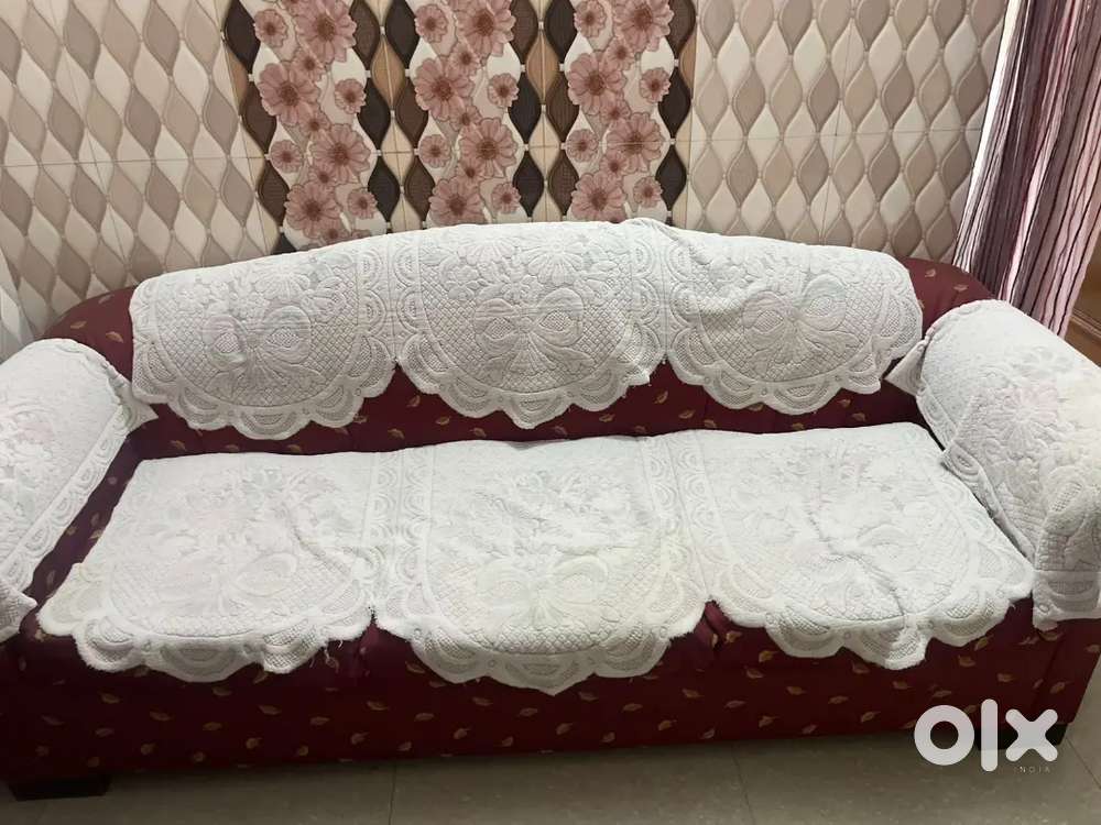 5 seater sofa set, table, dressing table