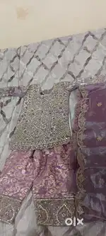Full work Chiffon churidar for 1.5years baby